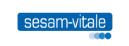 Logo "Sesam-vitale" (Dématérialisation des feuilles de soins)