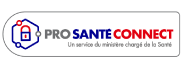 Logo de l'authentificateur "pro sante connect"